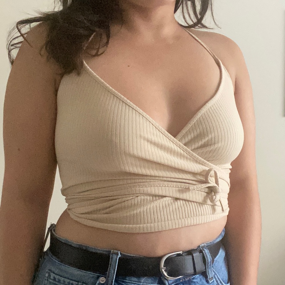 Wrap crop top